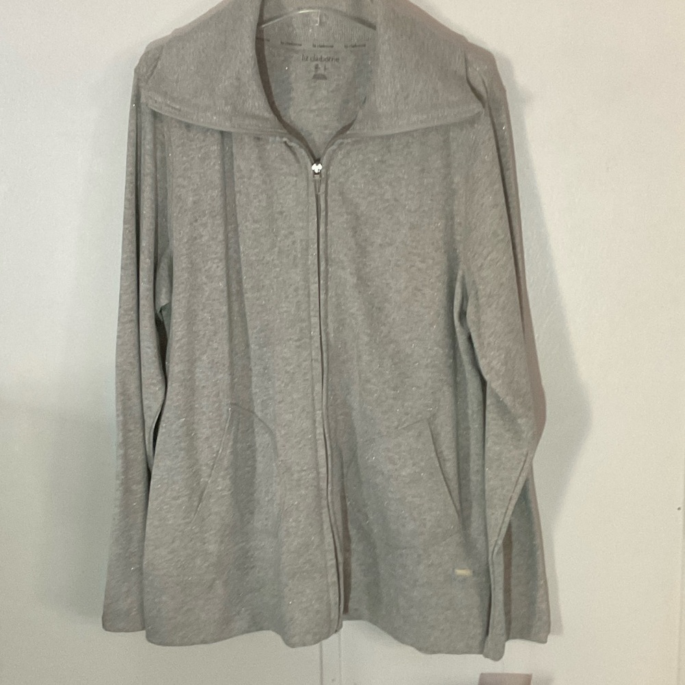 Liz Claiborne Sparkling Gray Jacket